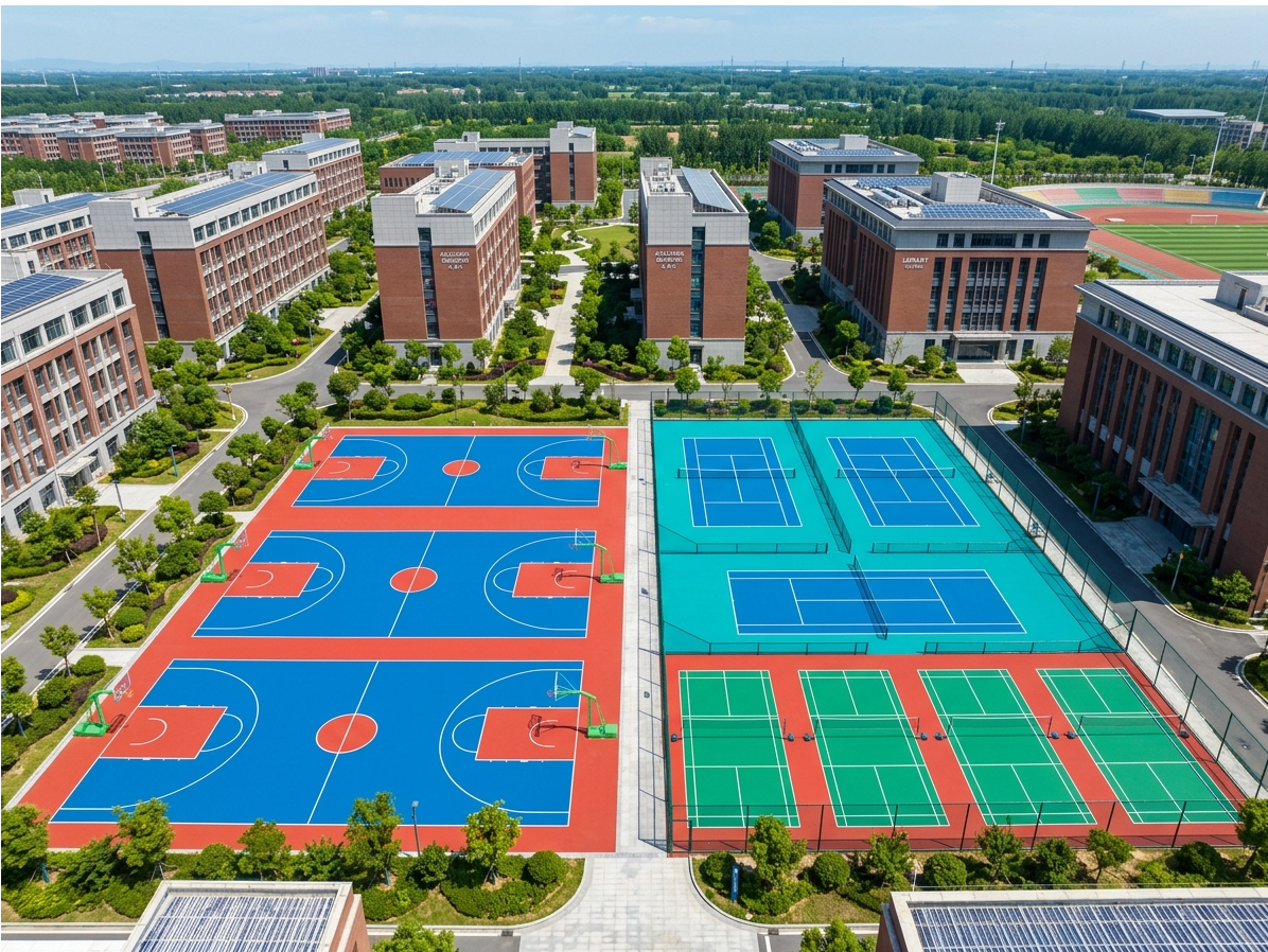 广元市硅PU球场塑胶颗粒 - 厂家
